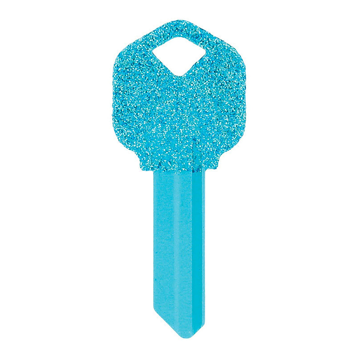 Hillman 89945 DIVA Blue Glitter House/Office Universal Key Blank Single sided