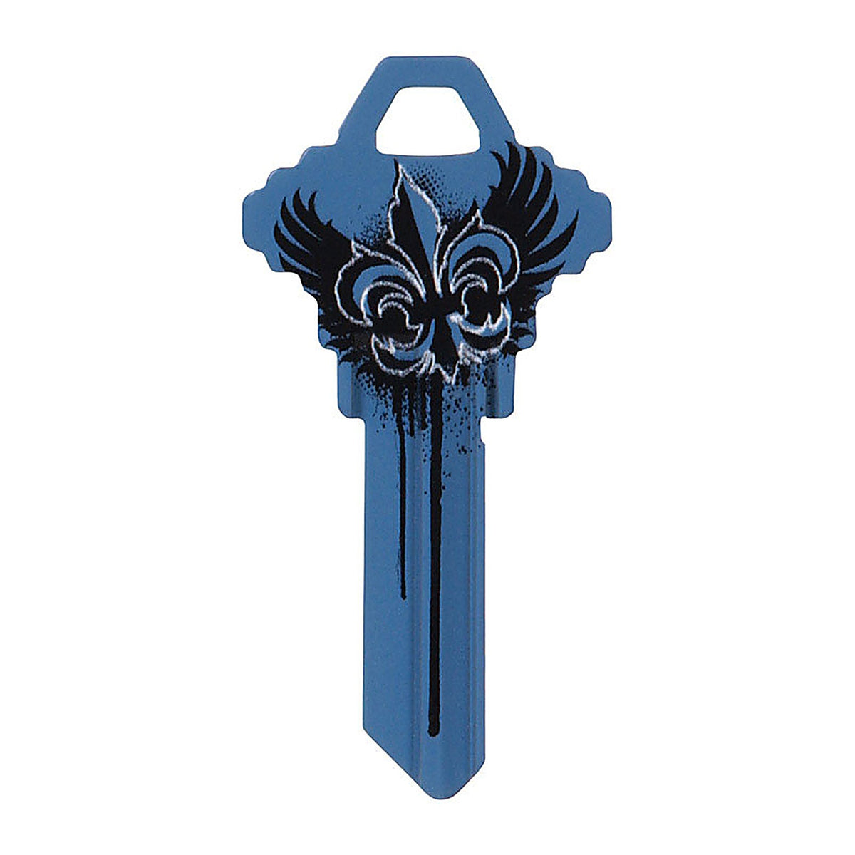 Hillman 89921 Wackey Blue Wings House/Office Universal Key Blank Single sided