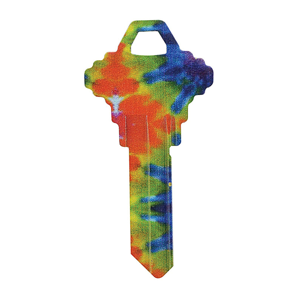 Hillman 89905 Wackey Tie Dyded House/Office Universal Key Blank Single sided