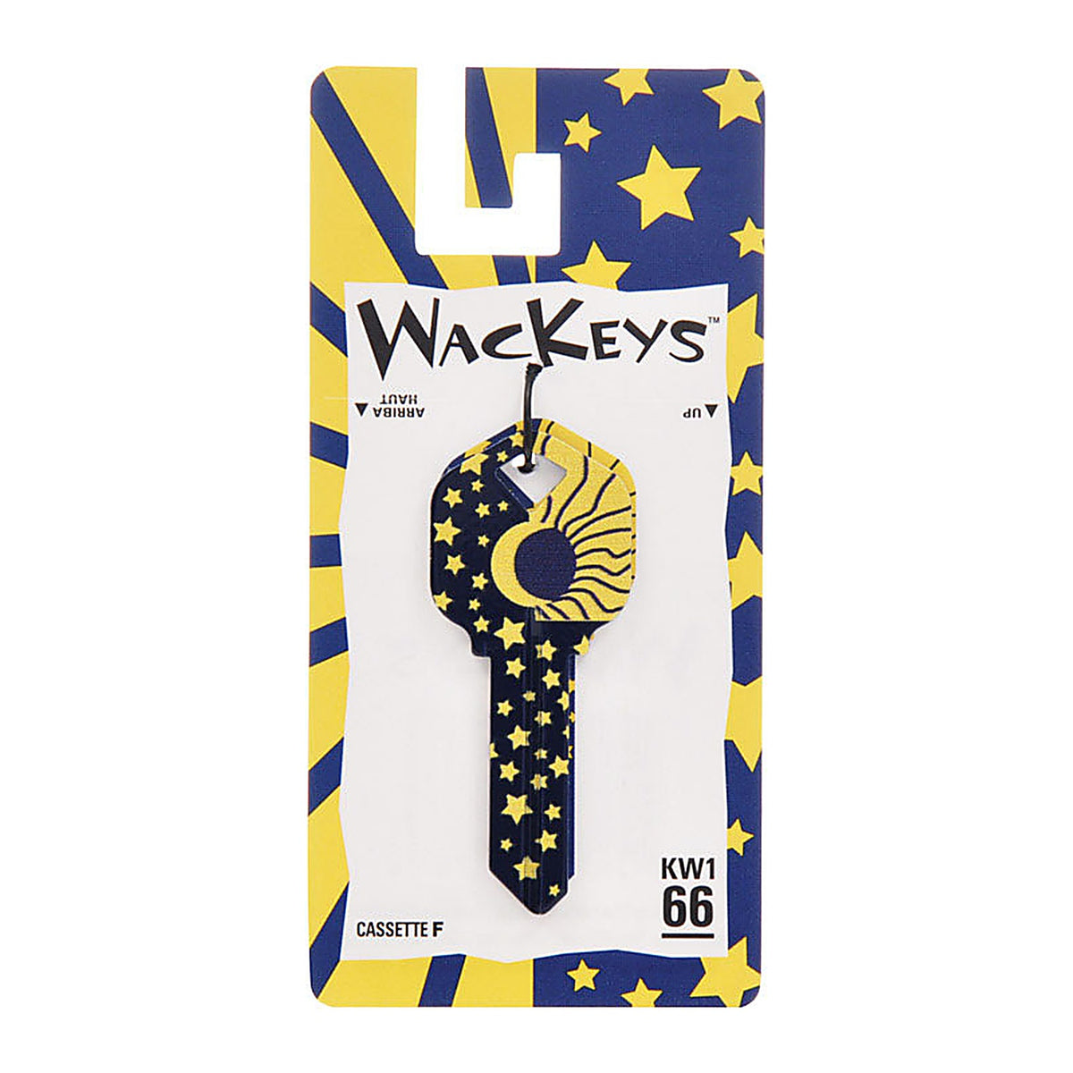 Hillman 89054 Wackey Sun & Moon House/Office Universal Key Blank Single sided