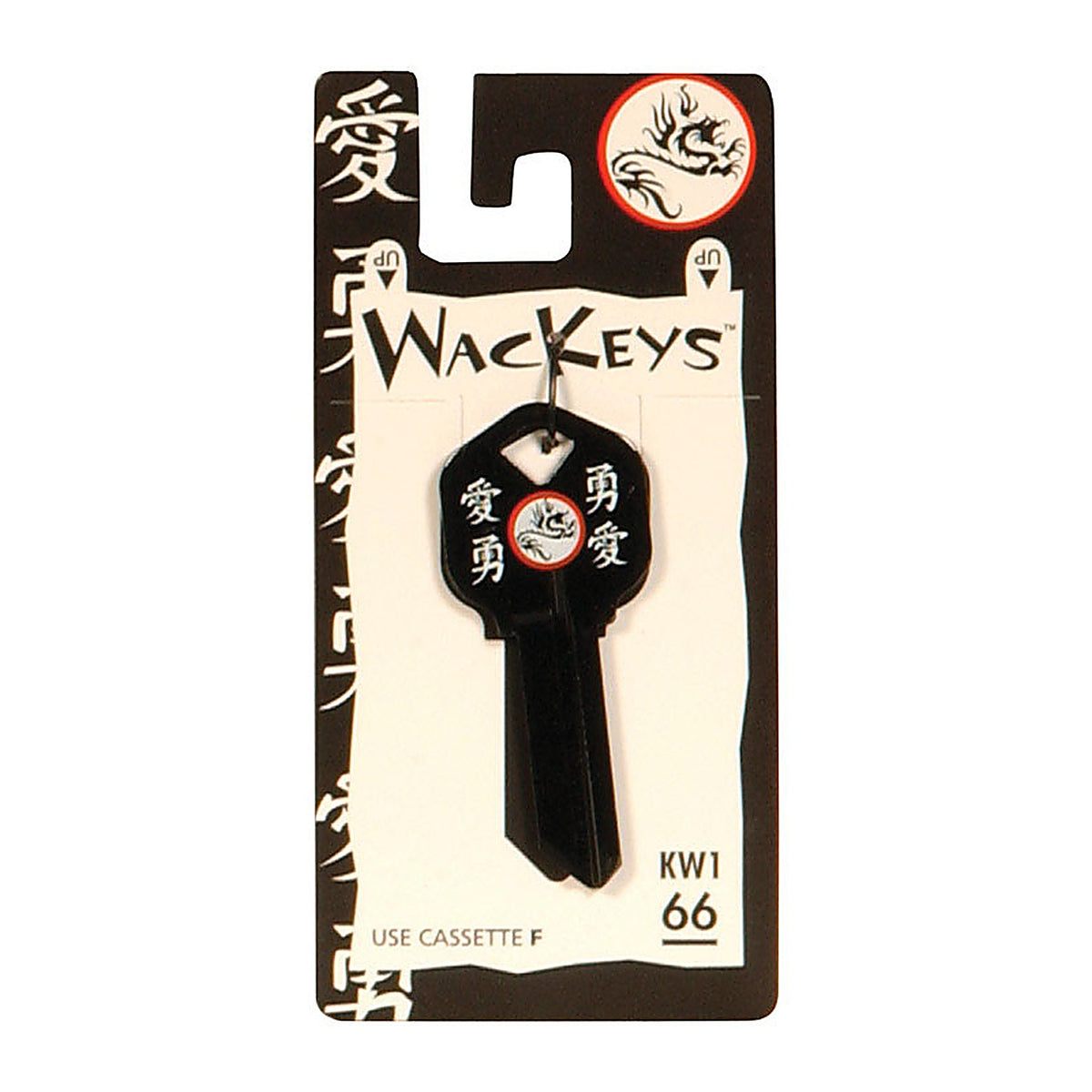 Hillman 89053 Wackey Black Dragon House/Office Universal Key Blank Single sided
