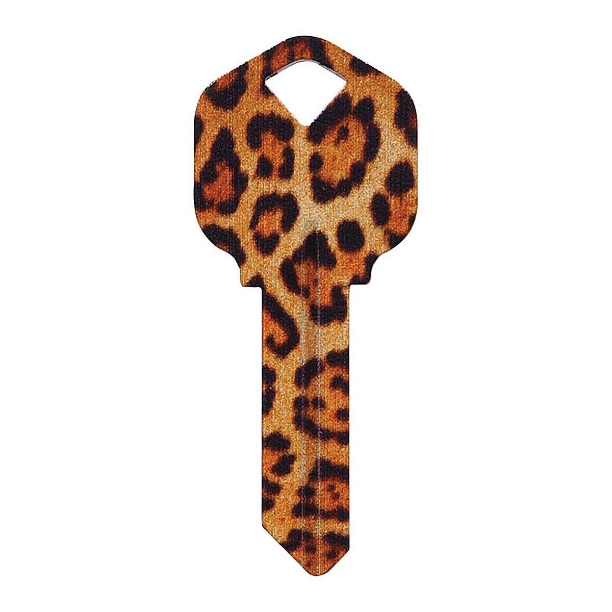 Hillman 89049 Wackey Leopard House/Office Universal Key Blank Single sided