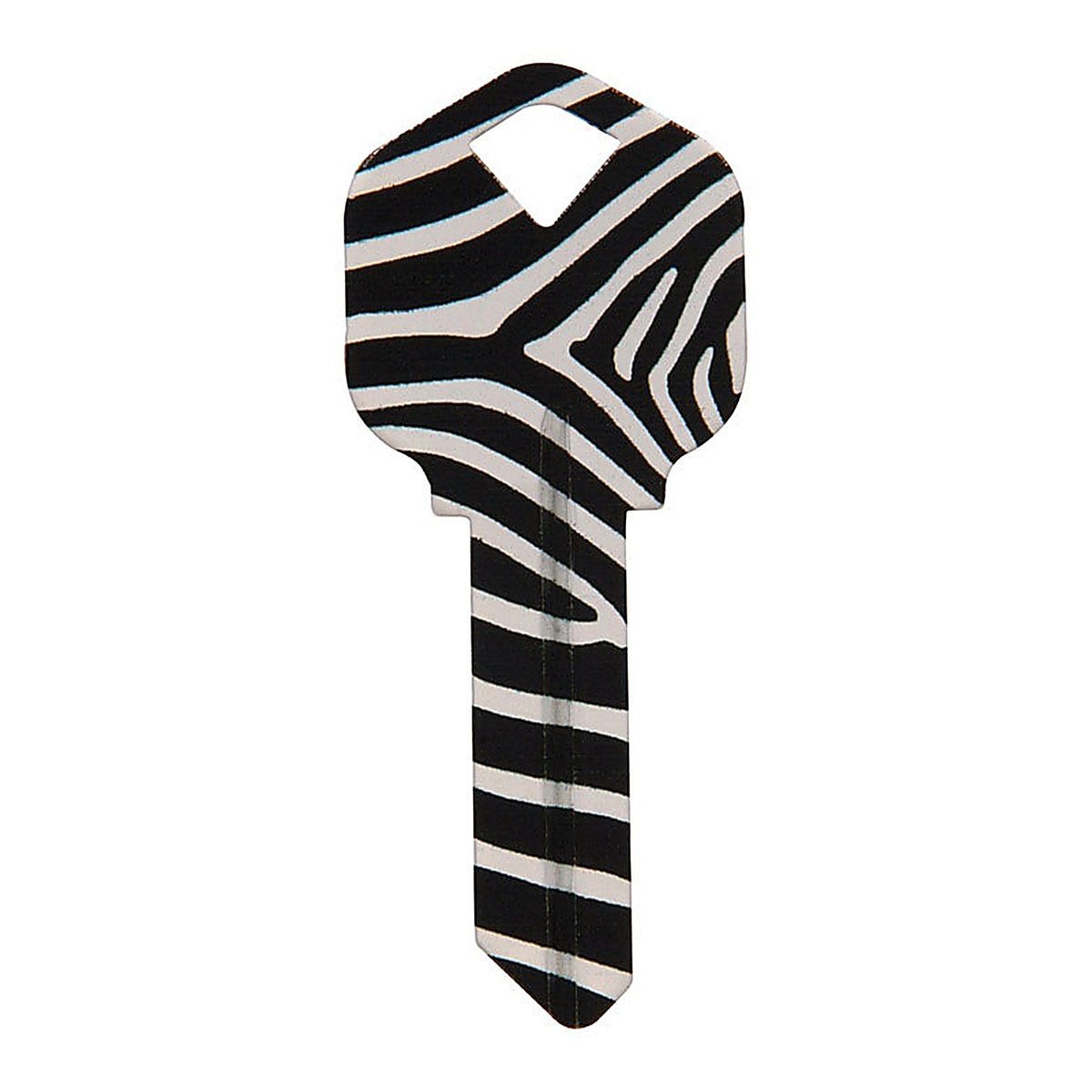 Hillman 89042 Wackey Zebra House/Office Universal Key Blank Single sided