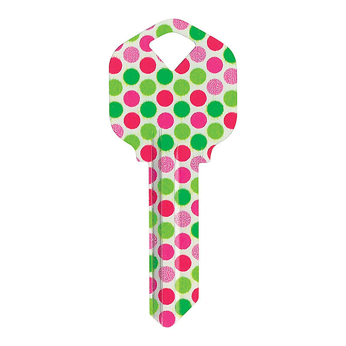 Hillman 89028 Wackey Polka Dots House/Office Universal Key Blank Single sided