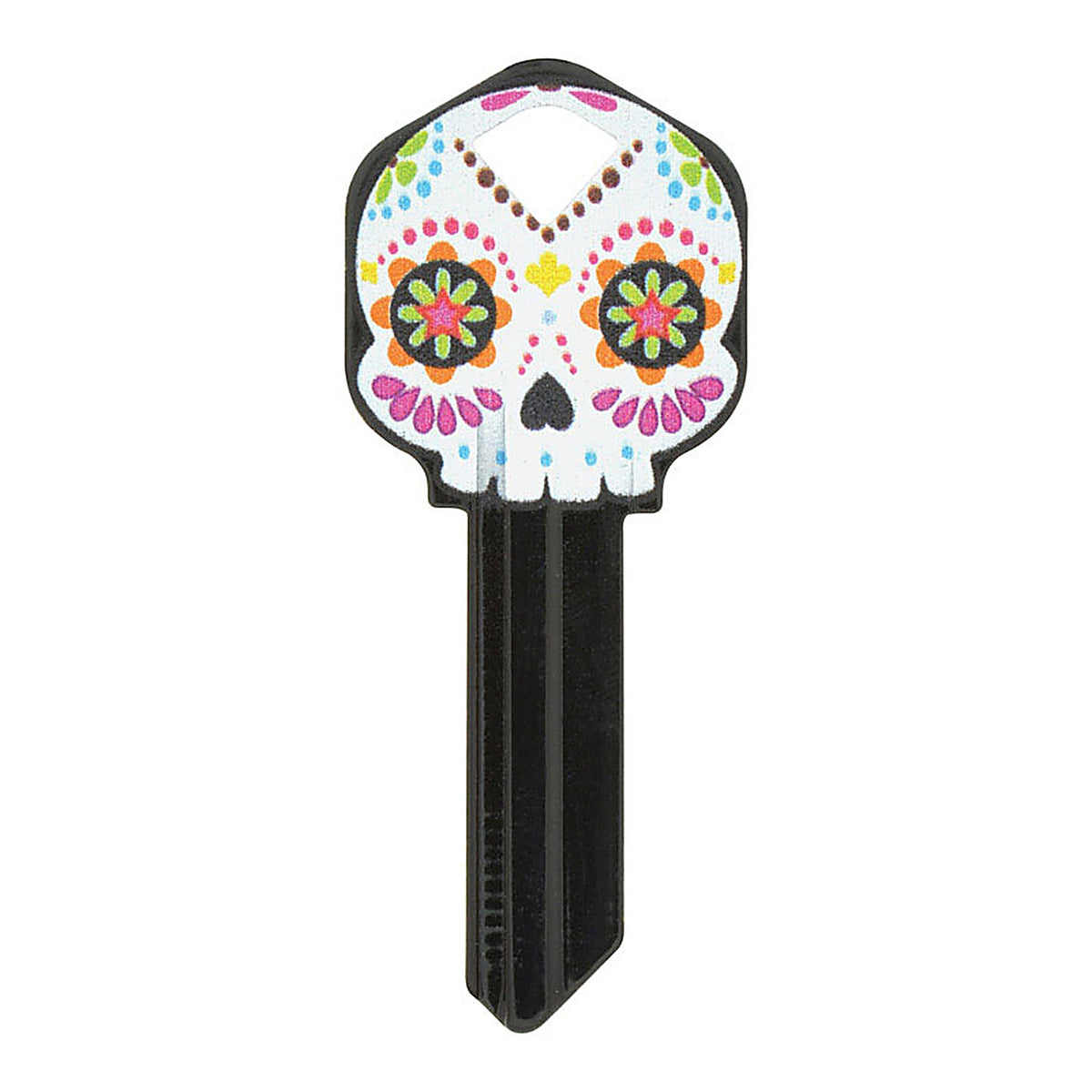 Hillman 88995 Wackey Sugar Skull House/Office Universal Key Blank Single sided