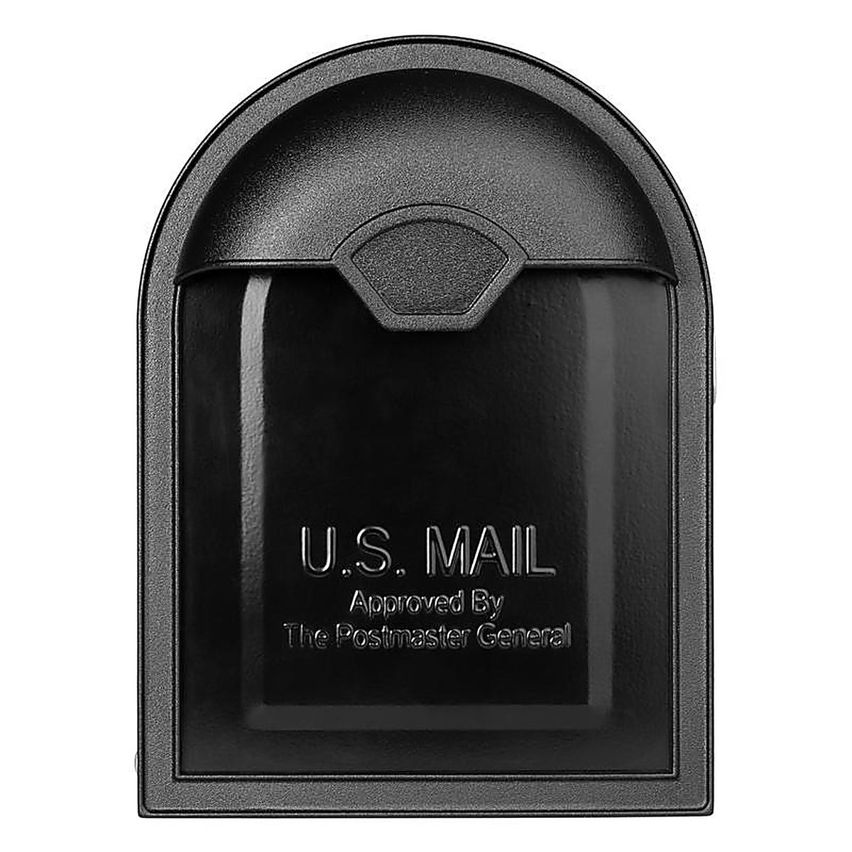 Architectural Mailboxes 8830B-10 Winston Galvanized Steel Post Mount Black Mailbox