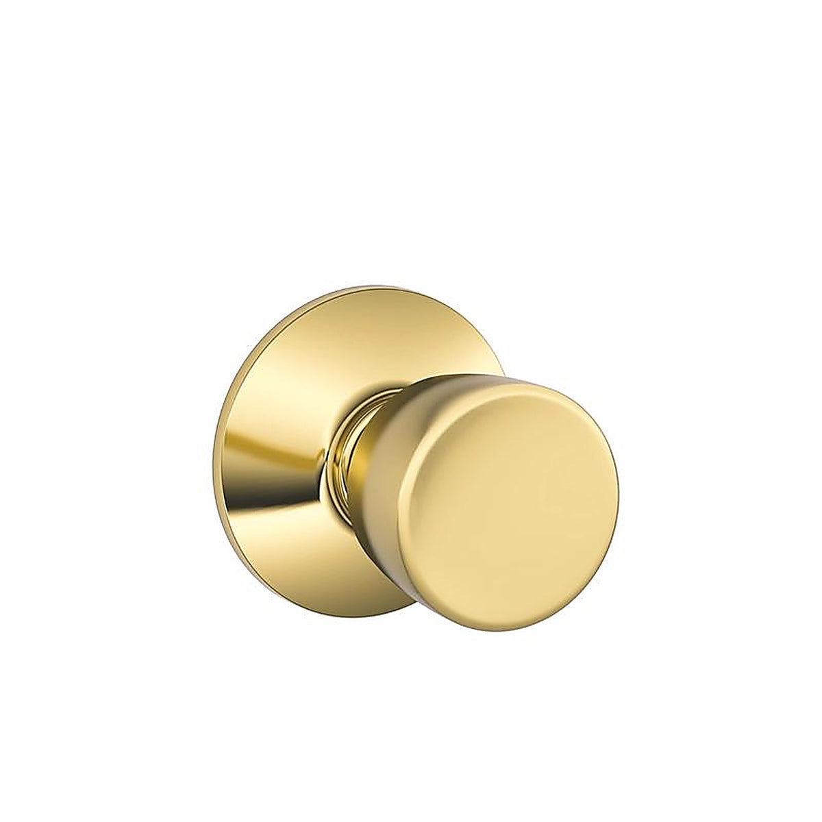 Schlage F10VBEL605 Bell Bright Brass Passage Lockset ANSI Grade 2 1-3/4 in.