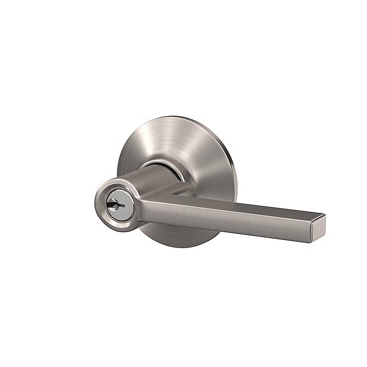 Schlage F51VLAT619 Latitude Satin Nickel Entry Lever ANSI Grade 2 1-3/4 in.