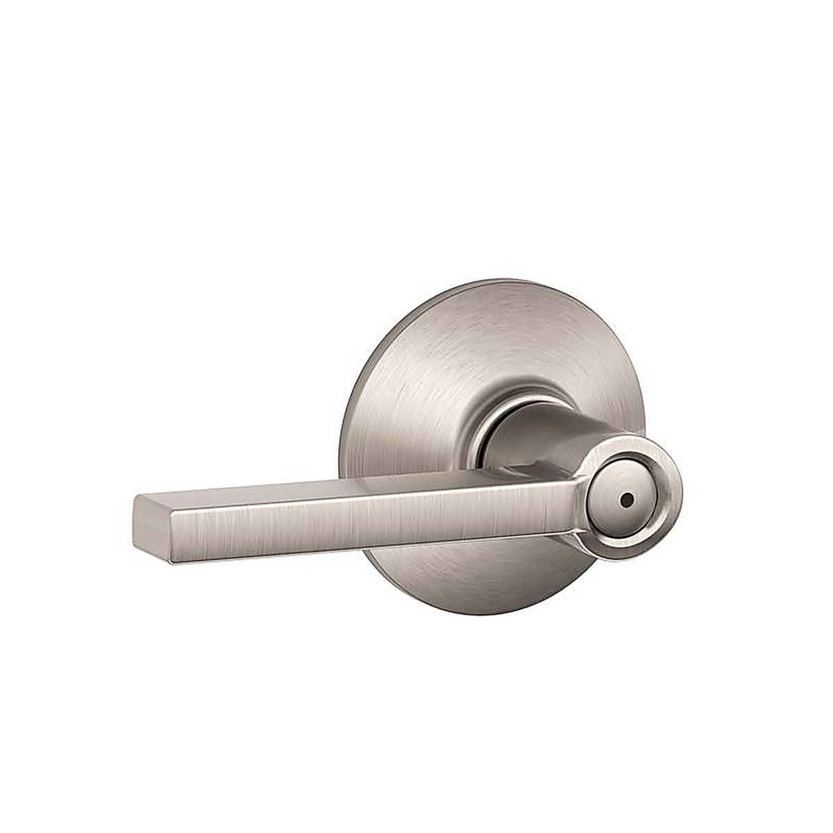 Schlage F40VLAT619 Latitude Satin Nickel Bed and Bath Lever Right or Left Handed