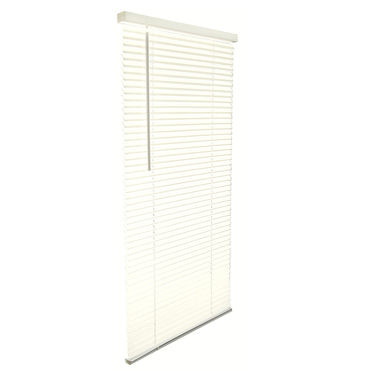 Living Accents MAX2964AL Vinyl 1 in. Blinds 29 in. W x 64 in. H Alabaster Cordless