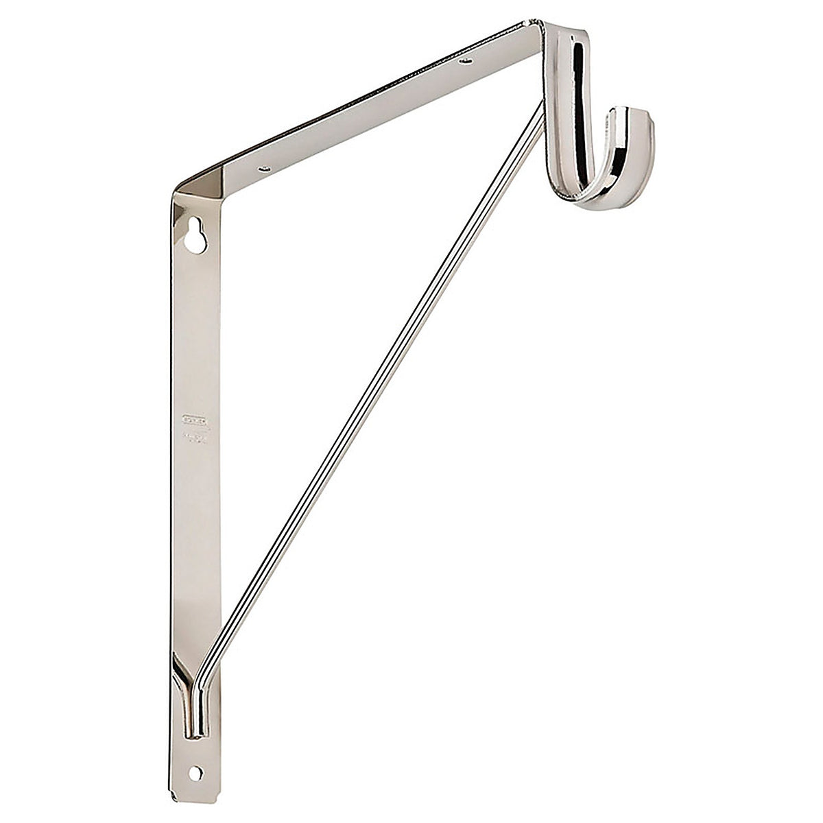 National Hardware S822-091 Silver Steel Shelf/Rod Bracket 32 Ga. 12-7/16 in. L