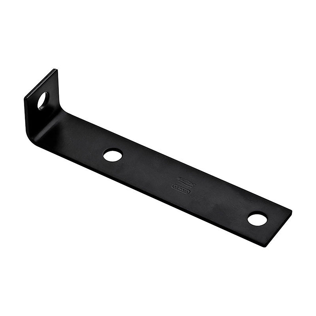 National Hardware N351-478 7.5 in. H x 1.5 in. W x 0.125 in. D Black Carbon Steel Inside Offset Leg Corner Brace