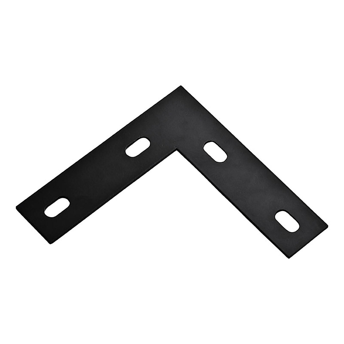 National Hardware N351-505 6.5 in. H x 1.5 in. W x 0.125 in. D Black Carbon Steel Flat Corner Plate