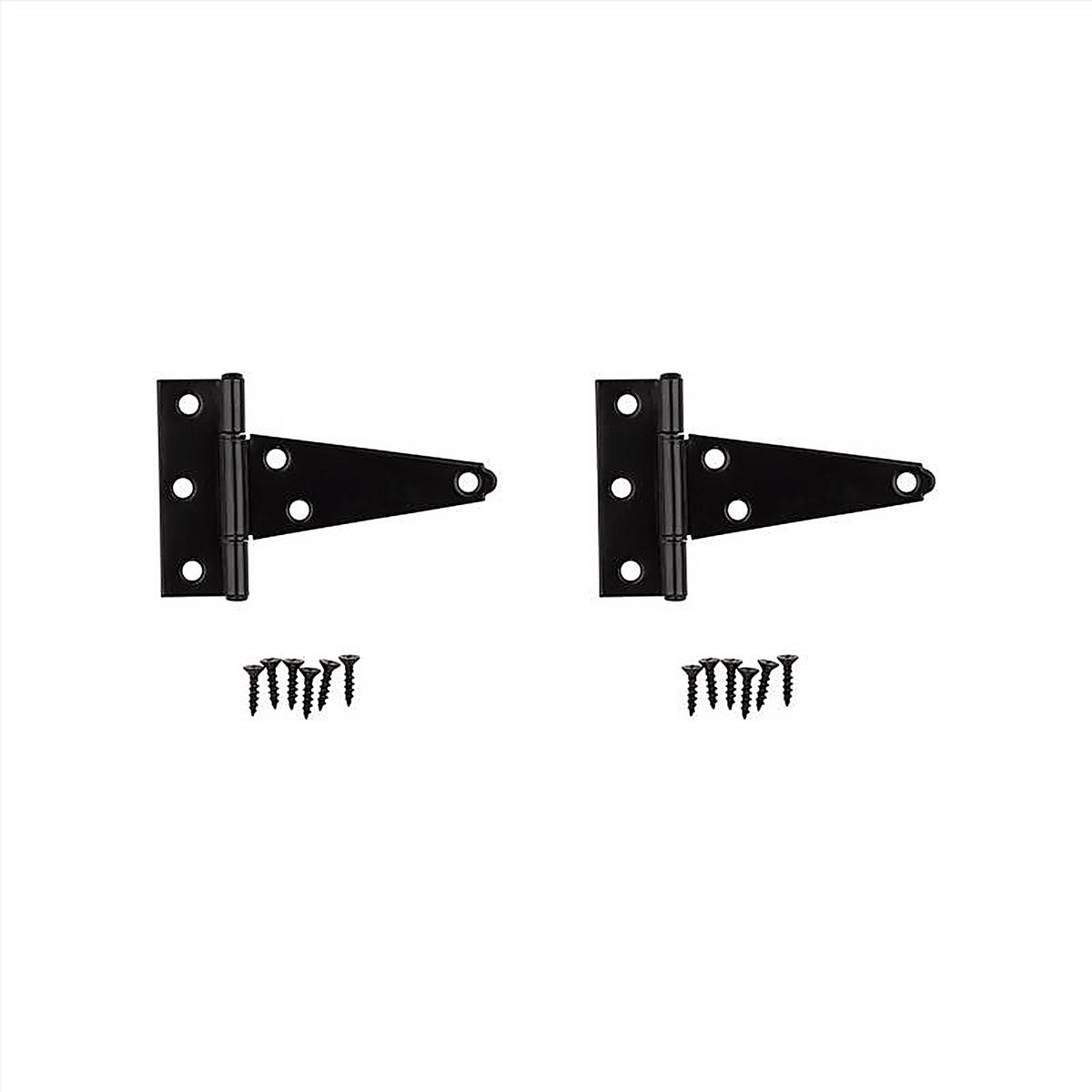 National Hardware N129-007 4 in. L Black Extra Heavy Duty T-Hinge 1/Pack