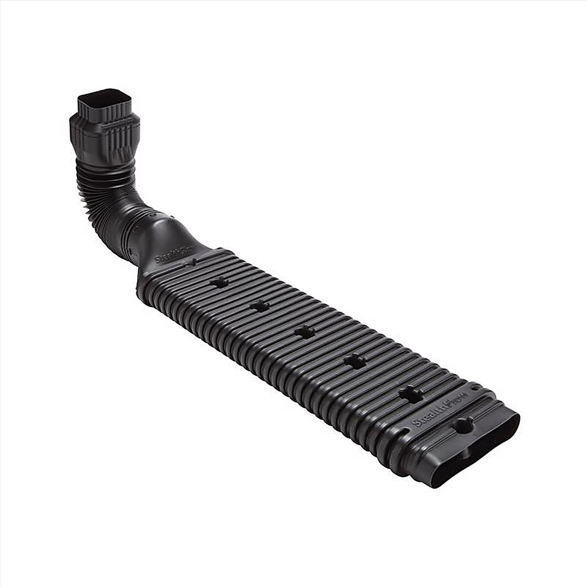 Amerimax 4601 StealthFlow 4.75 in. H X 7.25 in. W X 43 in. L Black Vinyl K Downspout Extension