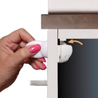 Dreambaby L856A White Plastic Adhesive Magnetic Cabinet Locks 2 pk