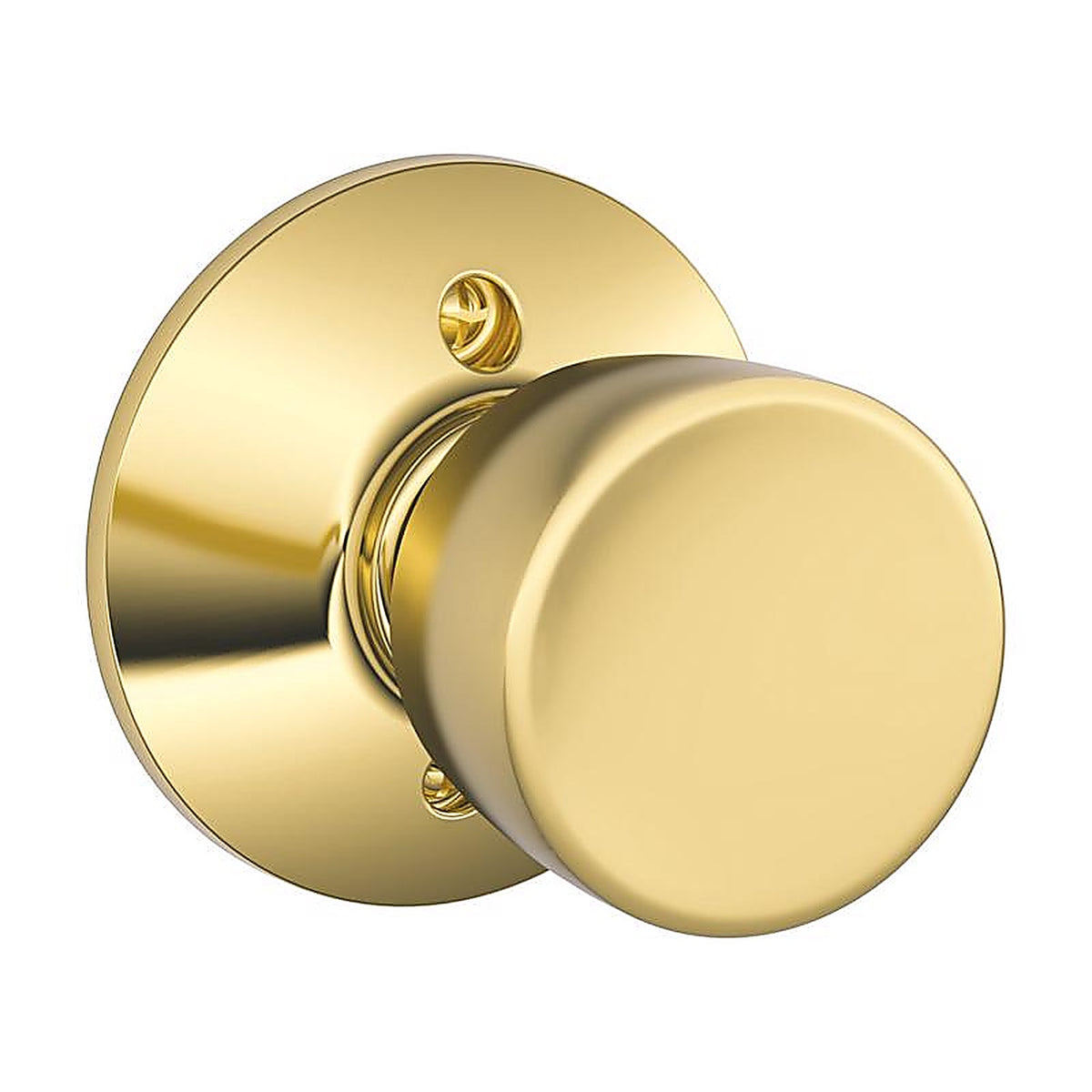 Schlage - F170VBEL605 - Bell Bright Brass Dummy Knob Right or Left Handed
