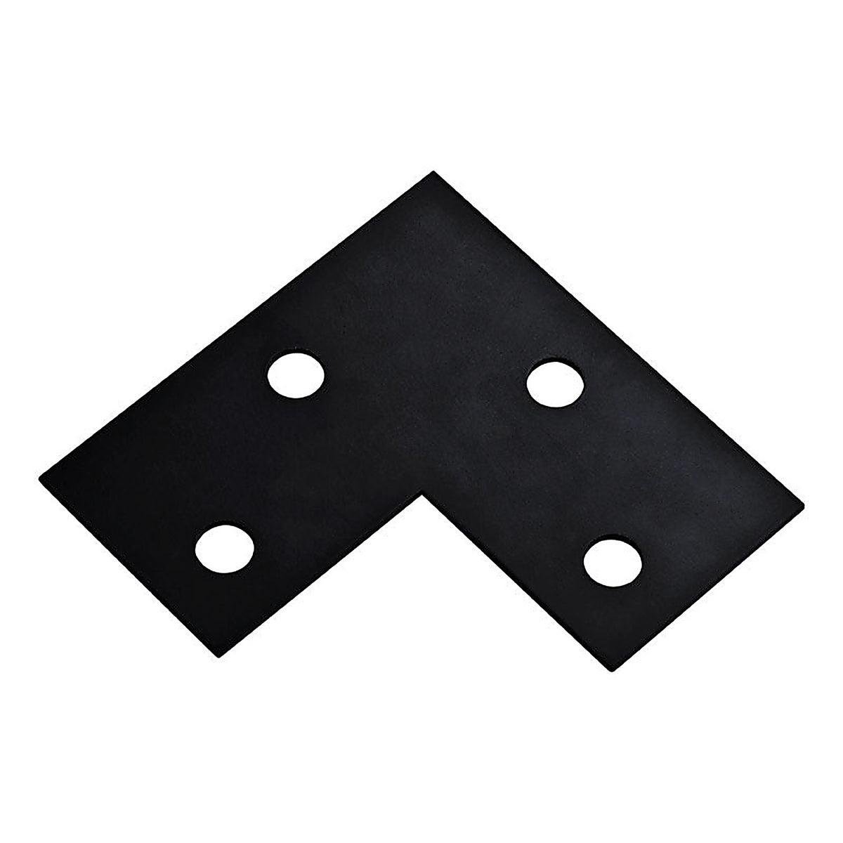 National Hardware N351-506 6 in. H X 3 in. W X 0.125 in. D Black Carbon Steel Flat Corner Plate