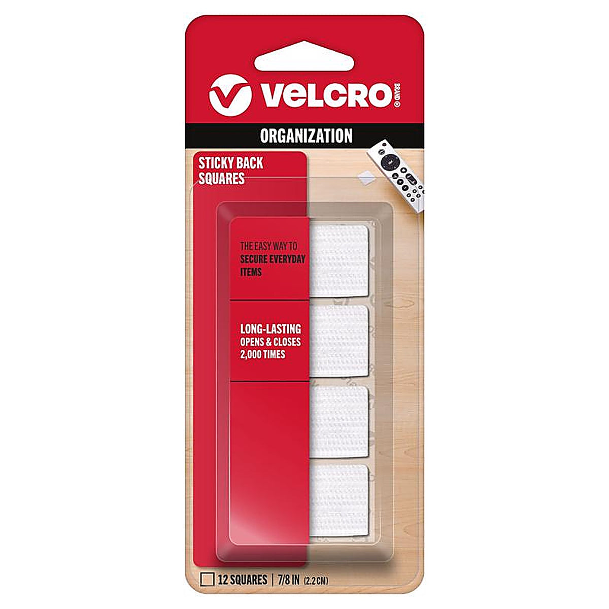 Velcro 90073 Hook and Loop Fastener 7/8 in. L 12/Pack