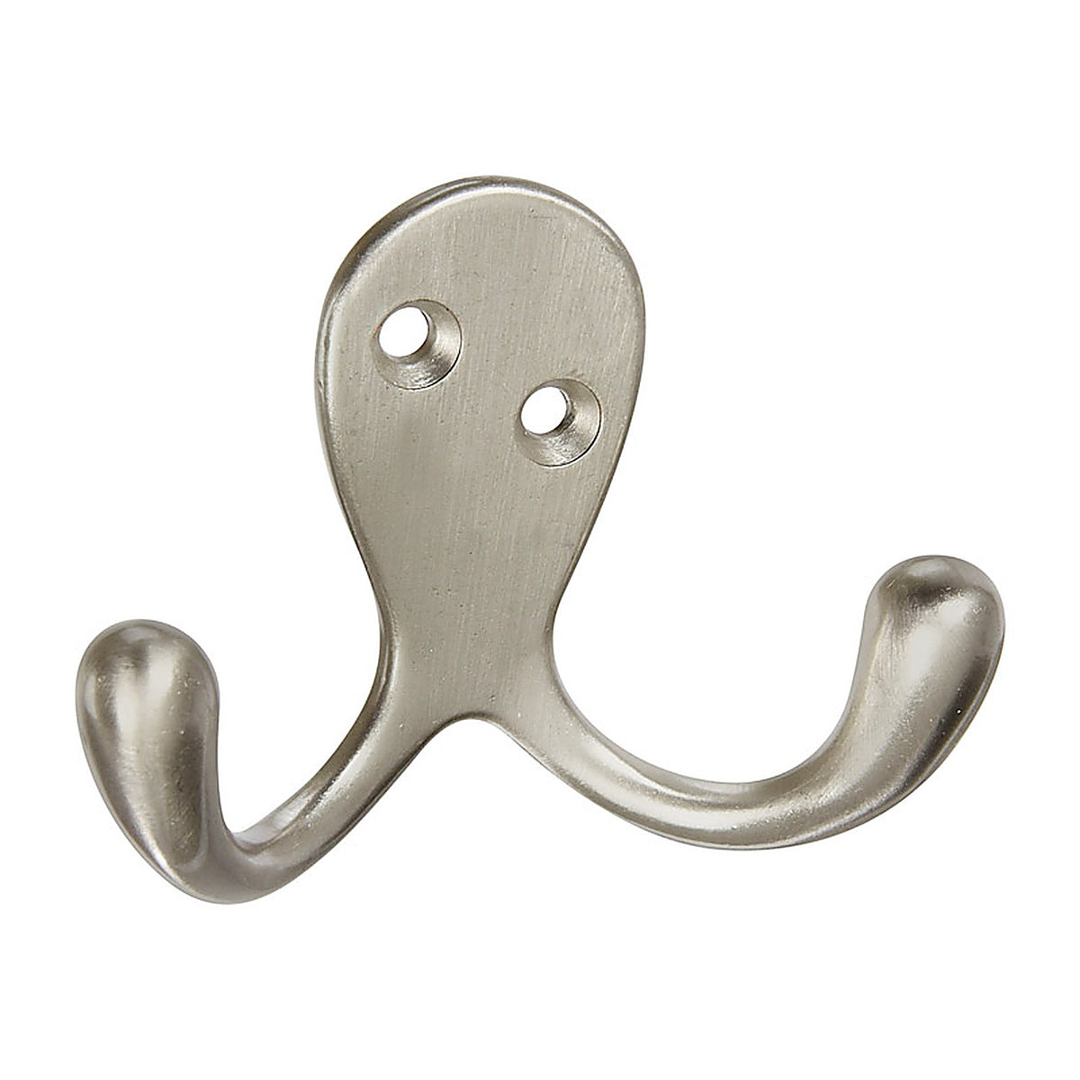 National Hardware N830-152 Satin Nickel Silver Zinc 3 in. L Double Hook 1 pk