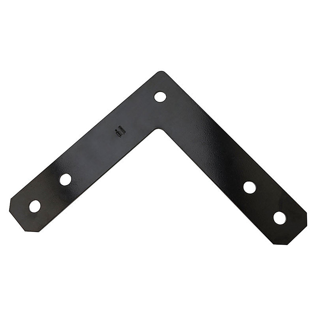 National Hardware N266-475 12 in. H x 2.5 in. W x 0.188 in. D Black Steel Flat Corner Plate