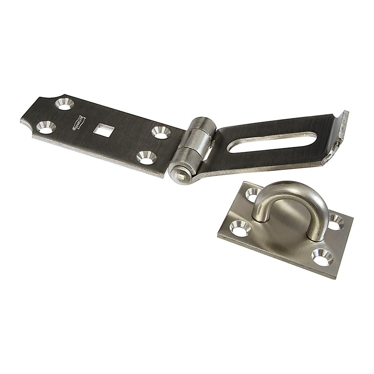 National Hardware N342-550 Brushed Stainless Steel 7-1/2 in. L Safety Hasp 1