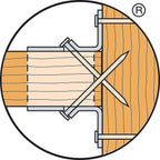Simpson Strong-Tie - LUS28-3Z - Zmax 2 In. H X 6.625 In. W 18 Ga. Galvanized Steel Joist Hanger