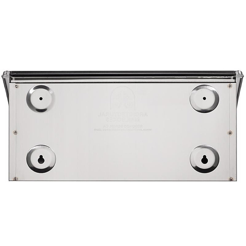 Architectural Mailboxes 2690PS-10 Venice Stainless Steel Wall Mount Silver Mailbox