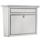 Architectural Mailboxes 2417PS-10 Maya Stainless Steel Wall Mount Silver Mailbox