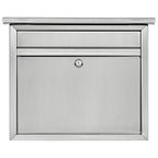 Architectural Mailboxes 2417PS-10 Maya Stainless Steel Wall Mount Silver Mailbox