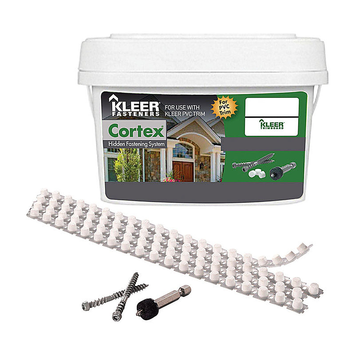 Kleer - KFS250SM2C - Cortex No. 7 Acre X 2 In. L HEX Drive HEX Head Self Tapping Trim Screws with Plugs