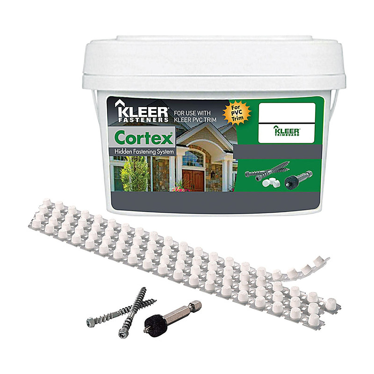 Kleer - KFS750SM234C - Cortex No. 7 Acre X 2.75 In. L HEX Drive HEX Head Self Tapping Trim Screws with Plugs