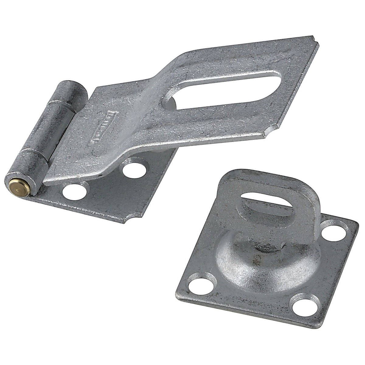 National Hardware - N103-044 - Galvanized Brass/Steel 3-1/4 In. L Swivel Staple Safety Hasp 1 Pack