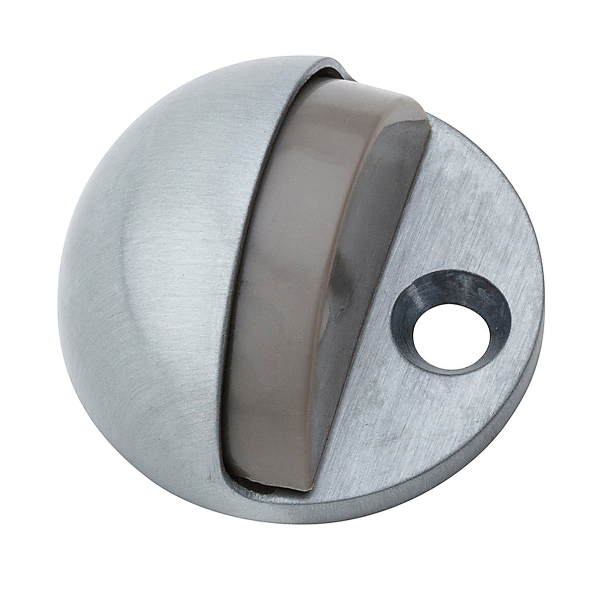 National Hardware N327-614 Zinc Satin Chrome Silver Door Stop Mounts to floor