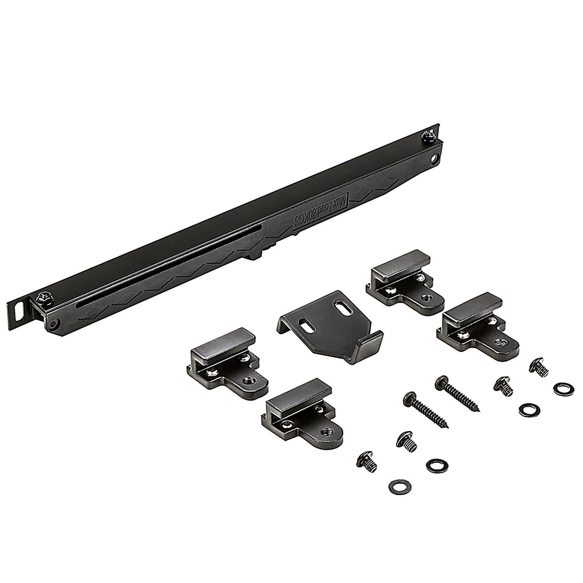 National Hardware N187-080 Oil Rubbed Bronze Black Plastic Sliding Door Hardware Kit 1/Pack