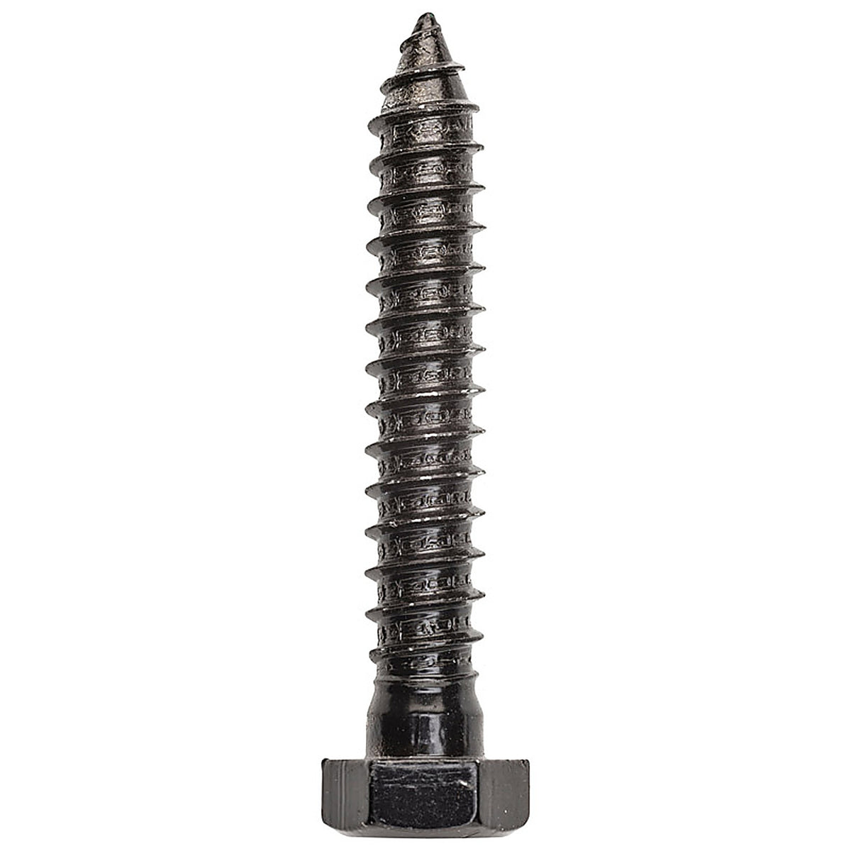 National Hardware N179-155 3/4 in. D X 3 in. L Black Powder-Coated Steel Lag Bolt 4 pk