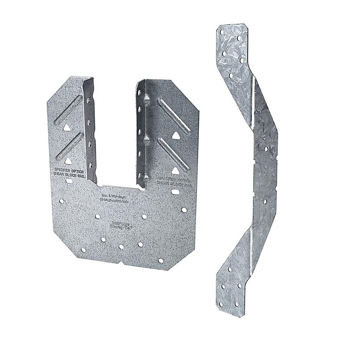 Simpson Strong-Tie - H2A - 10.44 In. H X 1.53 In. W 18 Ga. Steel Hurricane Tie