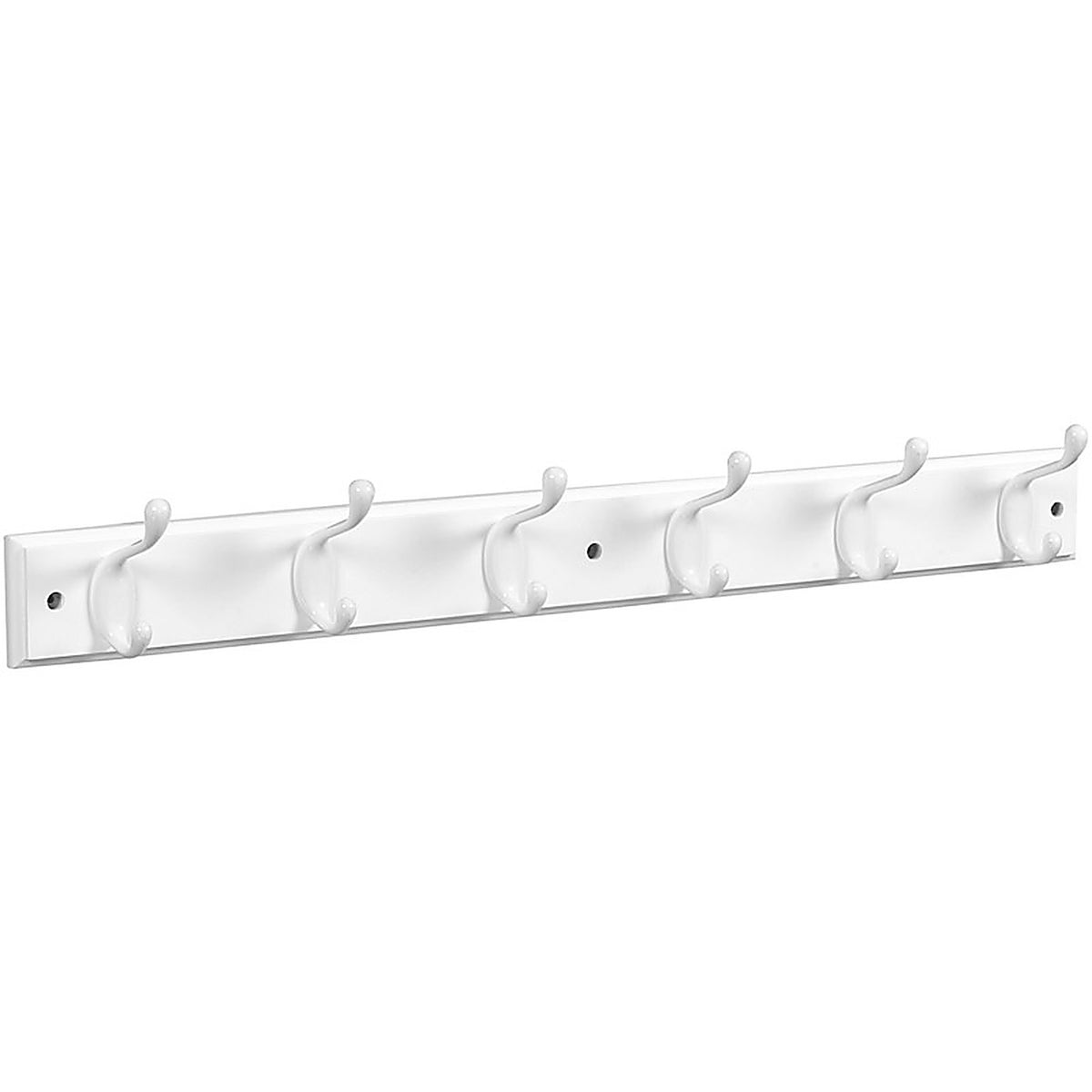 National Hardware - S827-071 - 27 In. L White Wood White Hook Rack 1 Pack