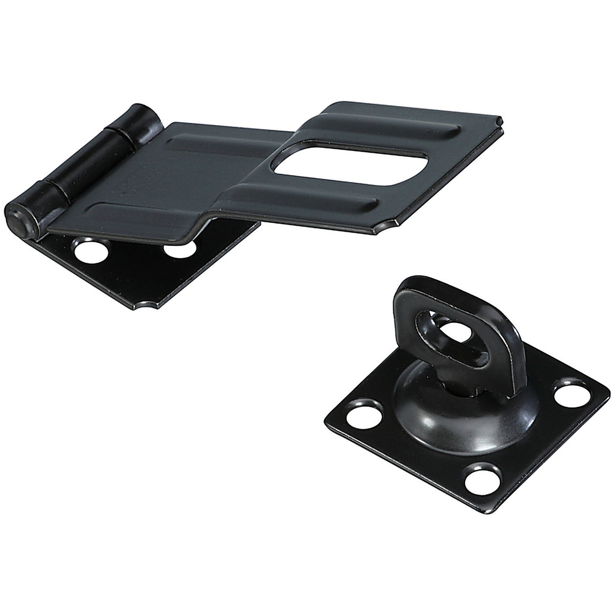 National Hardware N305-987 Aluminum/Steel 4-1/2 in. L Swivel Staple Safety Hasp 1