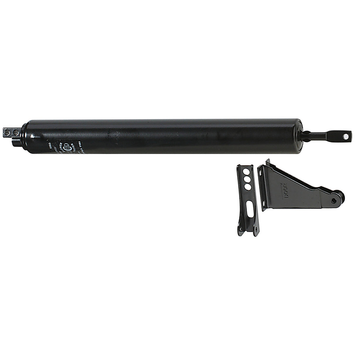 National Hardware - N181-636 - Posi-Glide Black Steel Air Controlled Screen/Storm Door Closer