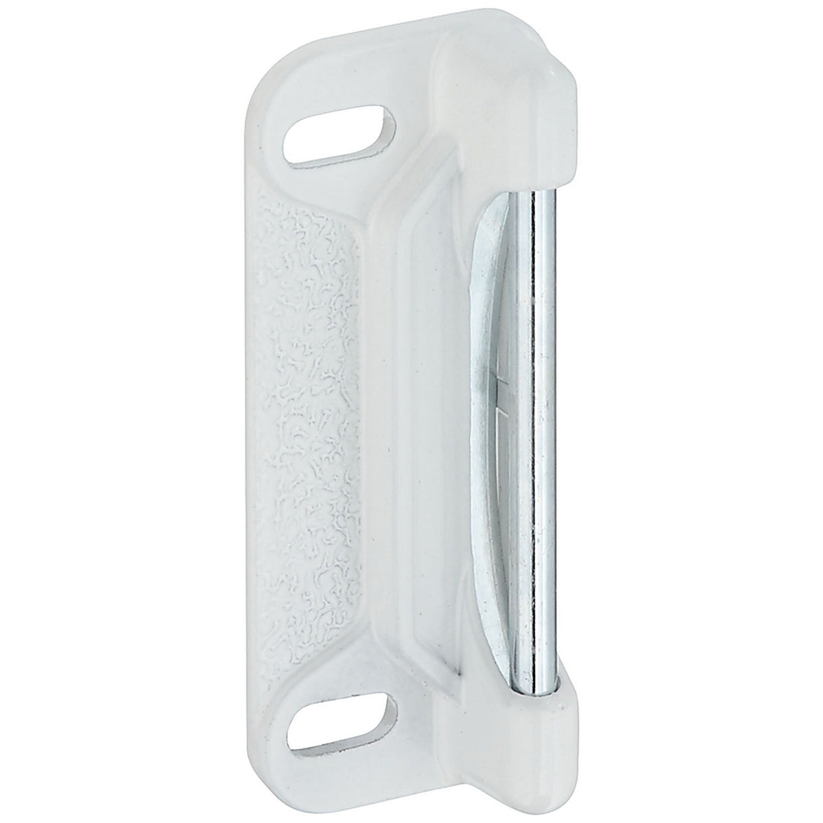 National Hardware - N213-322 - White Steel Door Strike 1 Pack