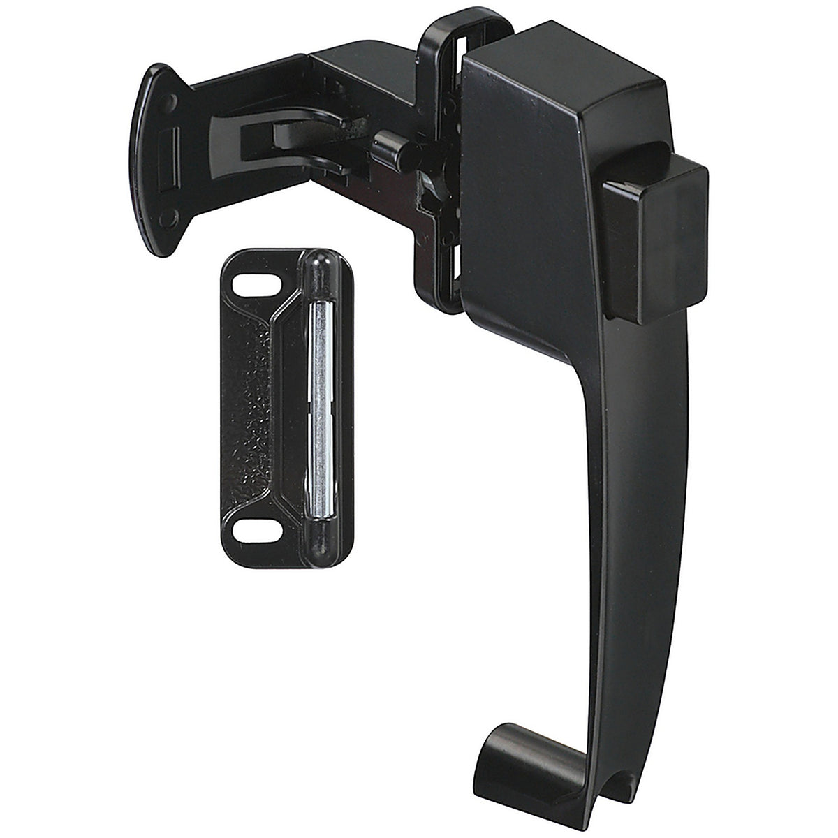 National Hardware - N178-350 - Satin Black Zinc Push Button Latch 1 Pack