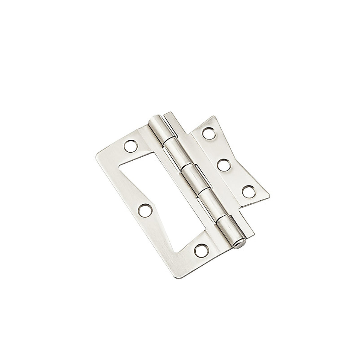 National Hardware N830-435 3 in. L Satin Nickel Surface-Mounted Hinge 2 pk