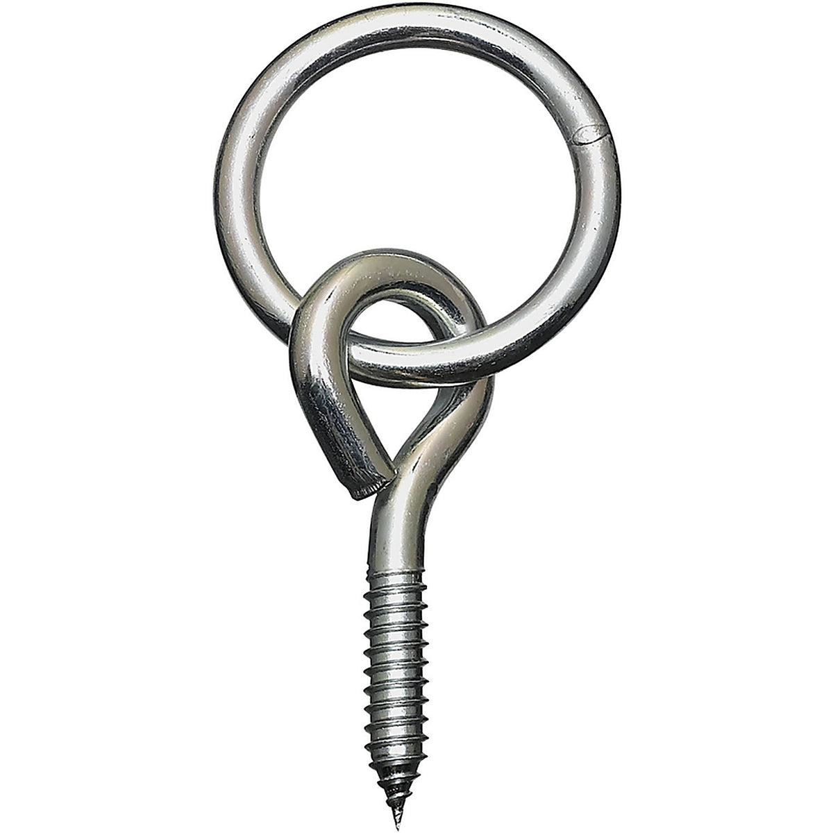 National Hardware N220-657 Zinc-Plated Silver Steel 3-1/2 in. L Rings w/Screw Eyes 160 lb 1 pk