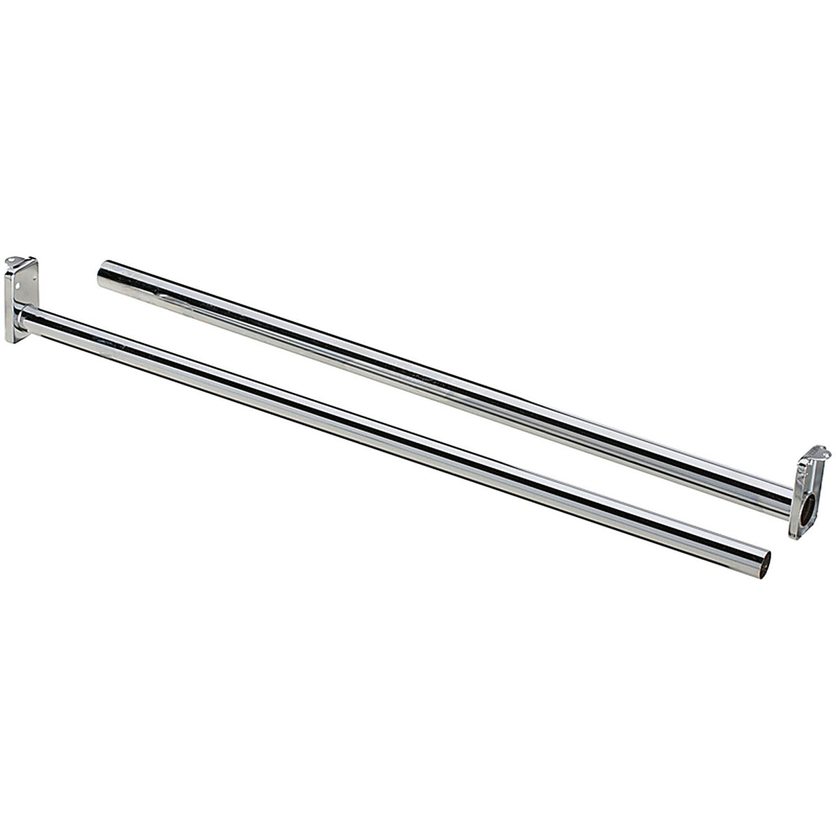 National Hardware - N338-301 - 30 In. L X 30 In. D Adjustable Bright Steel Closet Rod