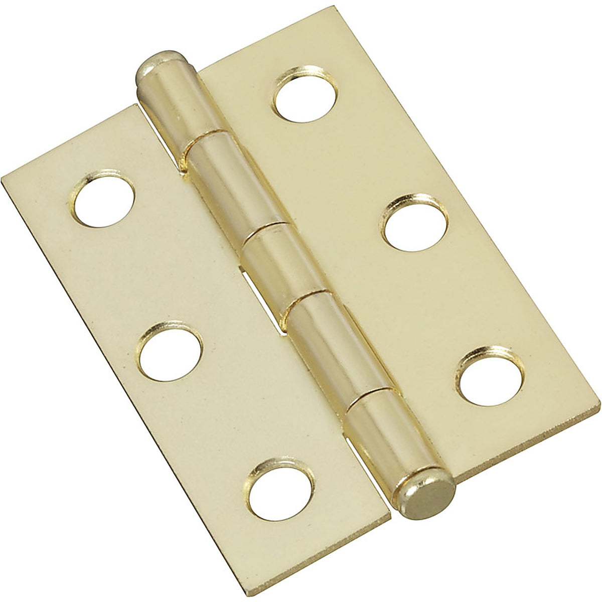 National Hardware - N146-753 - 2.5 In. W X 2-1/2 In. L Brass Gold Steel Cabinet Hinge 2 Pack