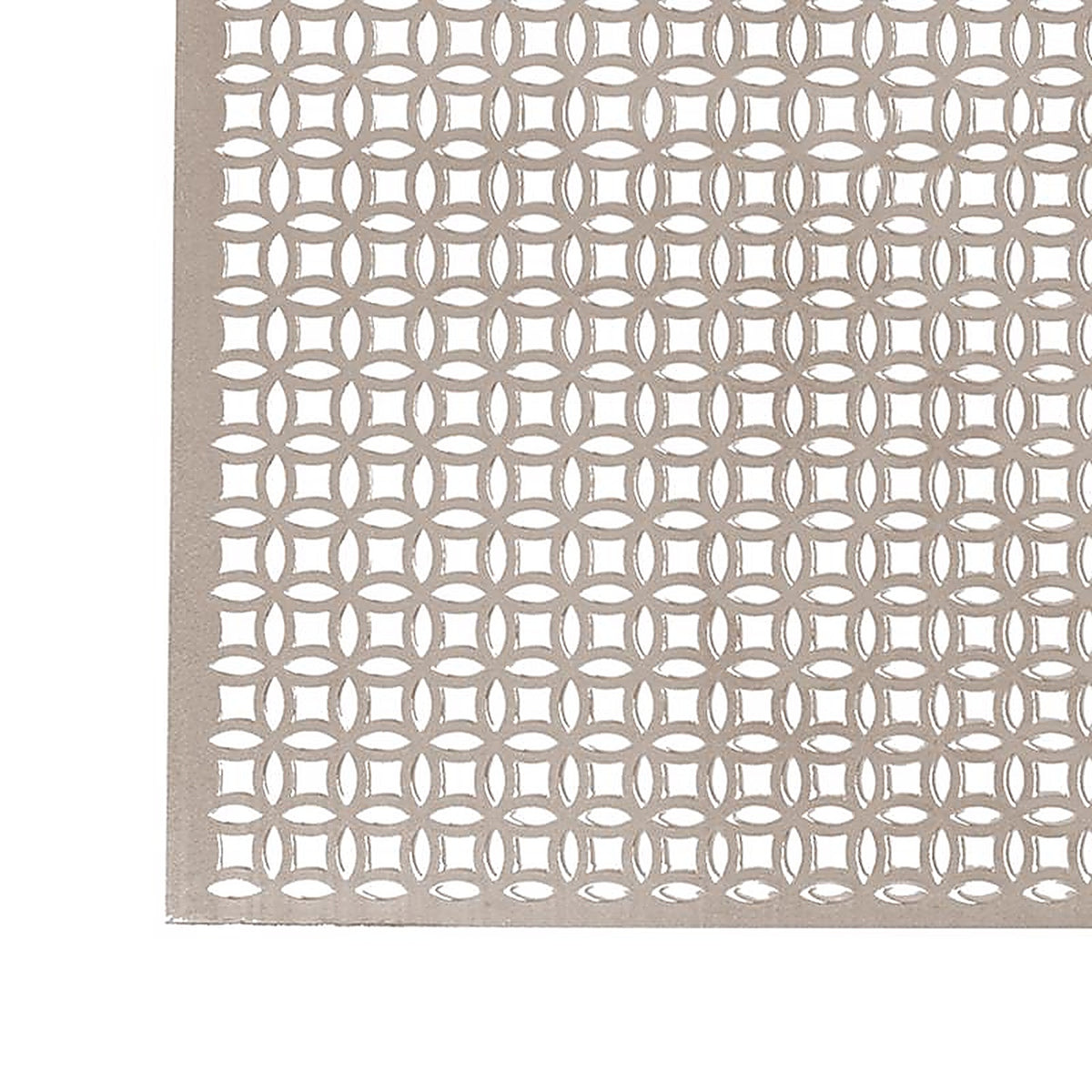 M-D 57010 0.02 in. x 12 in. W x 24 in. L Satin Nickel Aluminum Elliptical Sheet Metal