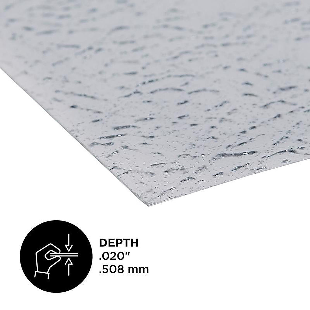 M-D 56030 0.02 in. x 12 in. W x 24 in. L Aluminum Leathergrain Sheet Metal
