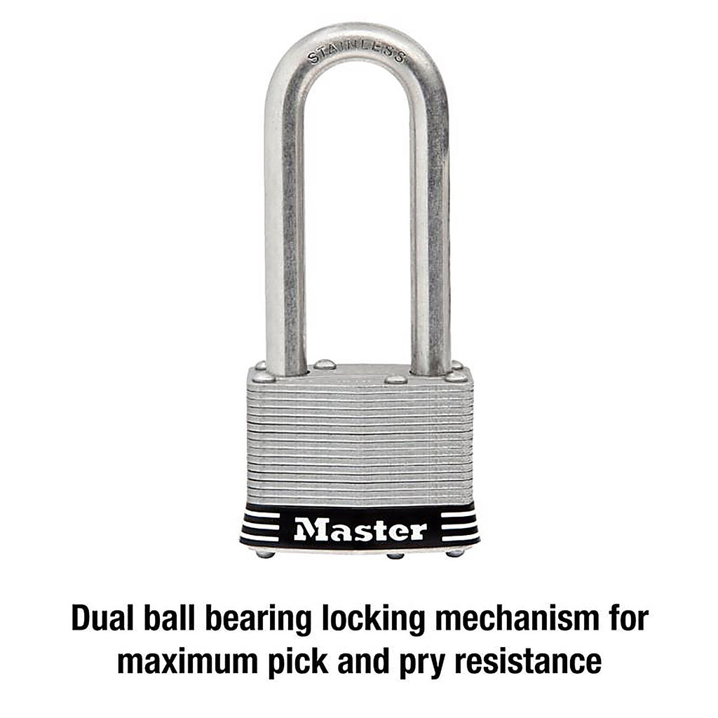 Master Lock - 5SSKADLJHC - 4-3/8 In. H X 2 In. W Laminated Steel 4-Pin Tumbler Weather-Resistant Padlock