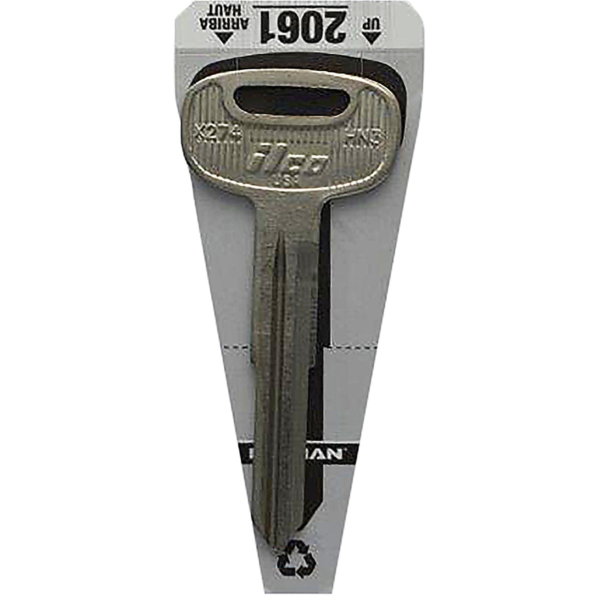 Hillman 532061 KeyKrafter Automotive Key Blank 2061 HN3 Double sided For Hino